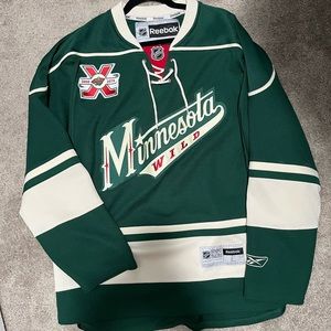 Minnesota Wild Jersey (with 2010 “10 Year Anniversary” Patch)